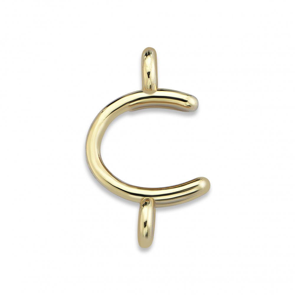 Personalized Initial Gold Bracelet 'C'