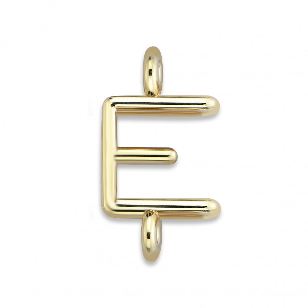 Personalized Initial Gold Bracelet 'E'