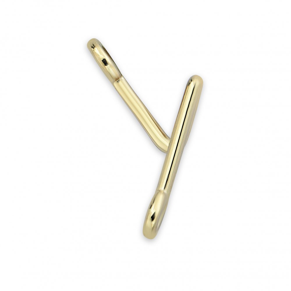 Personalized Initial Gold Bracelet 'Y'