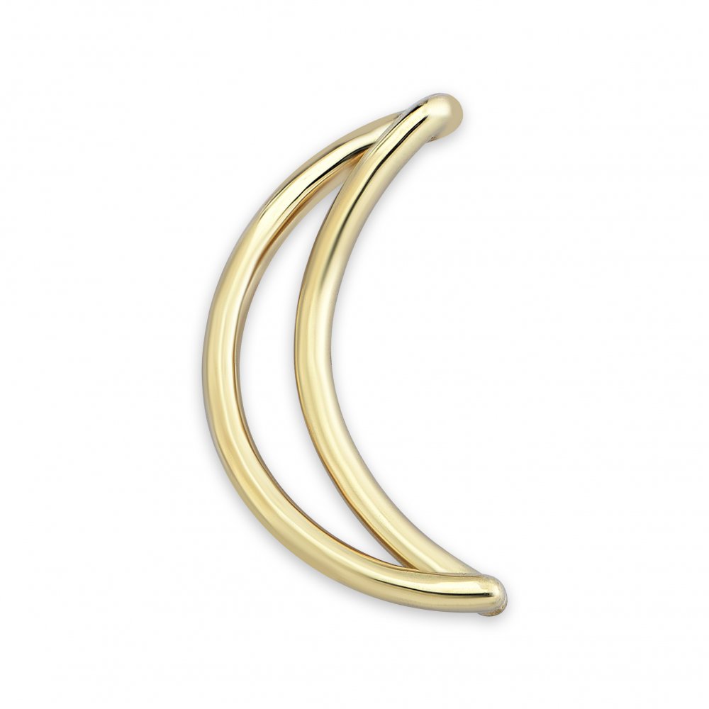 Crescent Moon Symbol Gold Bracelet