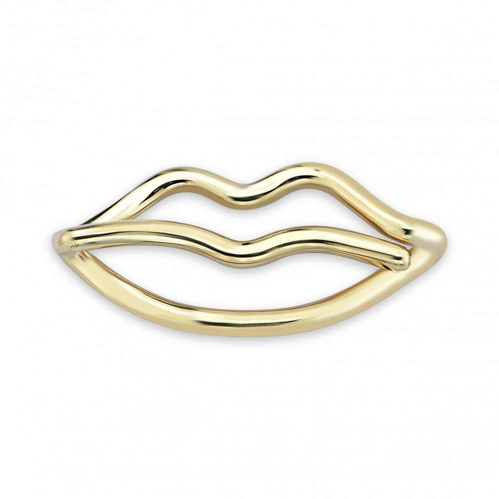 Lip Symbol Gold Bracelet